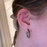 Get Online To Octopus Tentacle Silver Hoop Earrings - Tecwwa