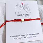 Red bracelets, Heart bracelets, Bridesmaid bracelets - Tecwwa