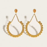 Choose online Women's Gold Drop Earrings | WORLD - Tecwwa
