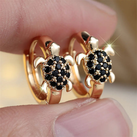 TECWWA TURTLE HOOP EARRINGS