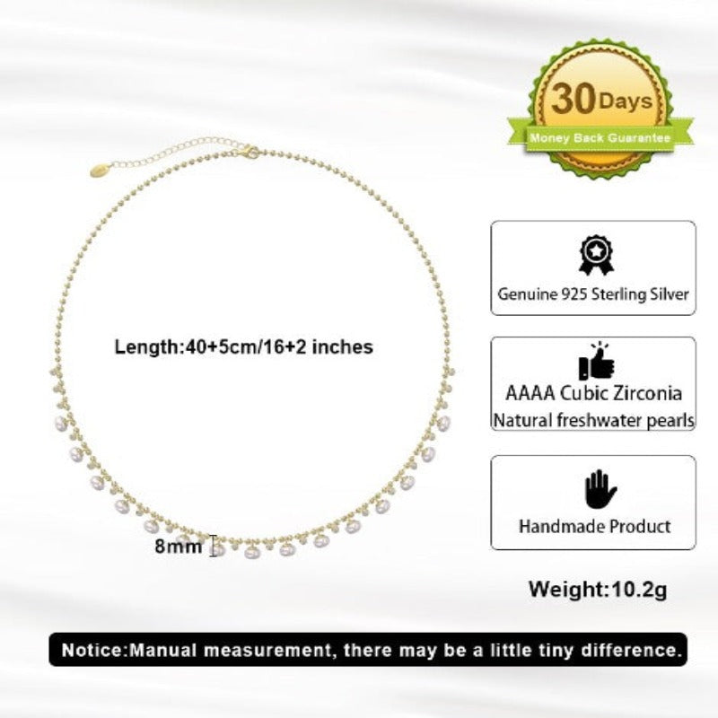 TECWWA NATURAL PEARLS NECKLACE - TECWWA