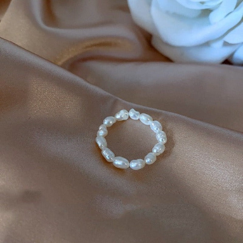 Buy Oniline Freshwater Pearl Beaded Ring - High quality - Tecwwa