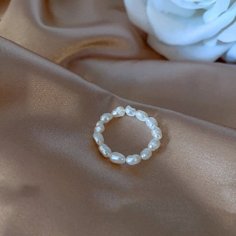 Buy Oniline Freshwater Pearl Beaded Ring - High quality - Tecwwa