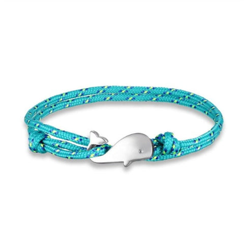 Discover Ocean Whale Bracelets With Nautical Rope - Tecwwa