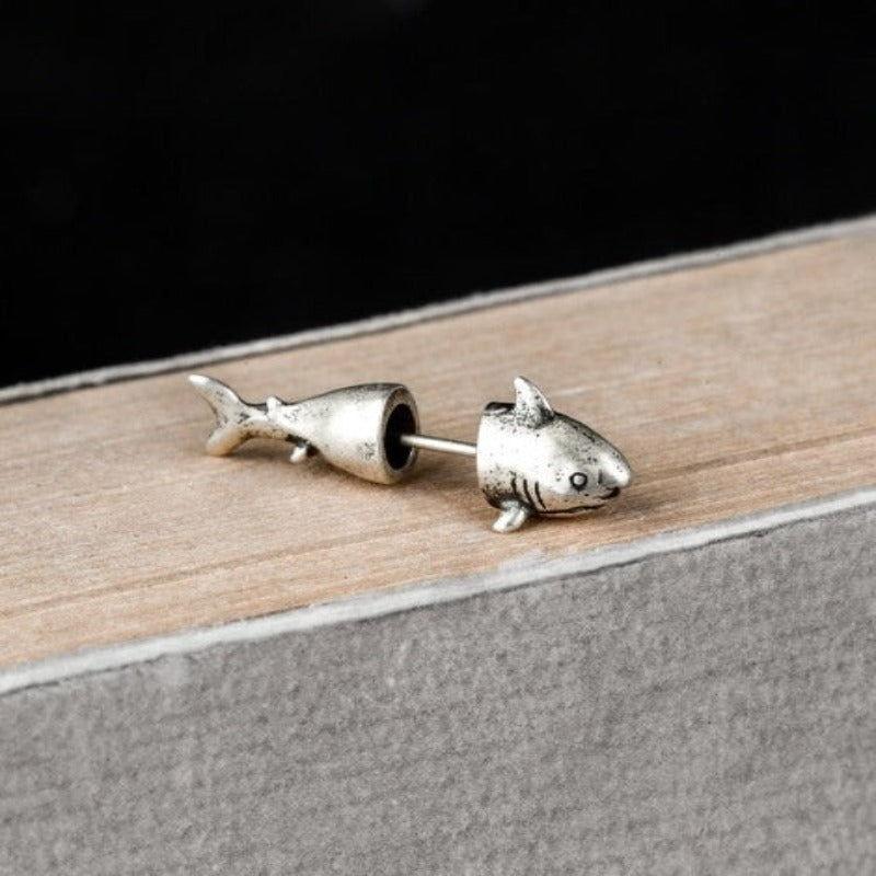 Shop Handmade Ocean Shark Stud Earrings - Tecwwa