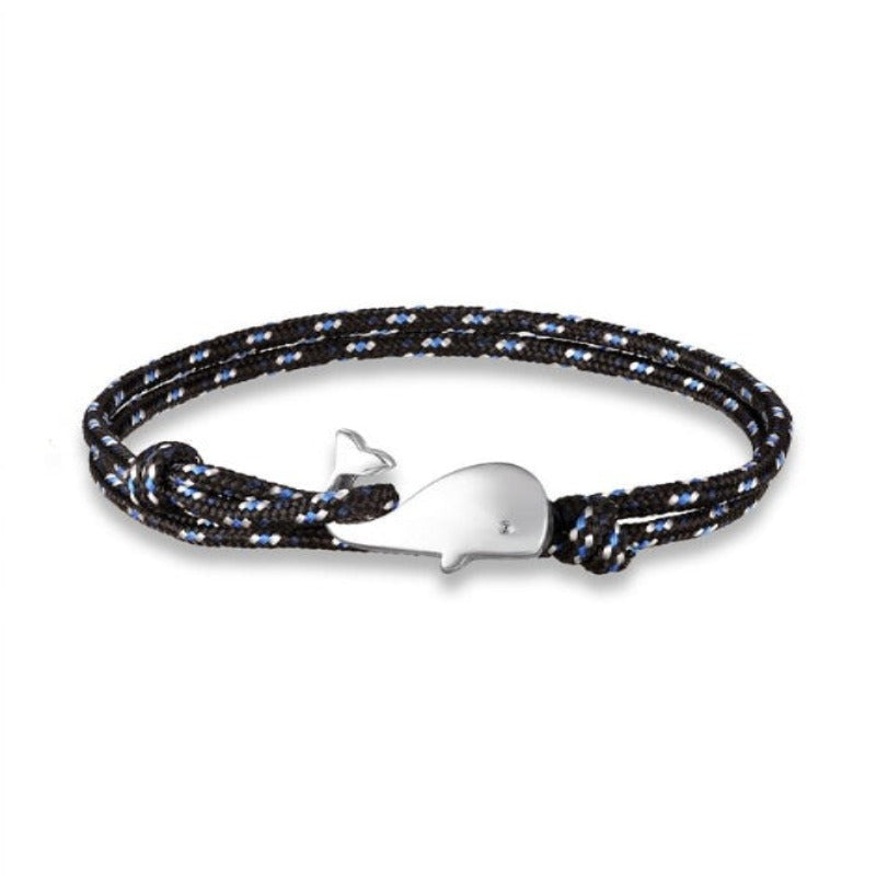Discover Ocean Whale Bracelets With Nautical Rope - Tecwwa