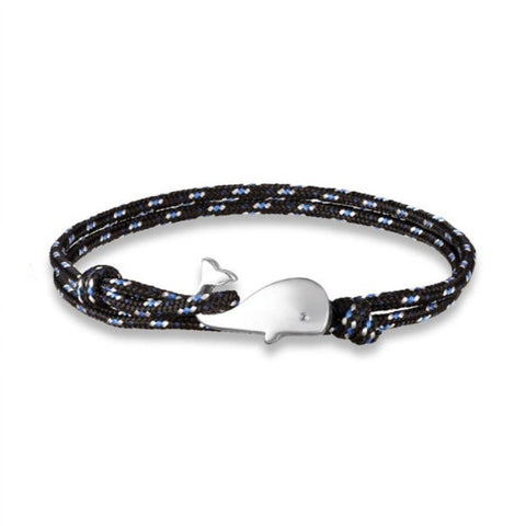 Discover Ocean Whale Bracelets With Nautical Rope - Tecwwa