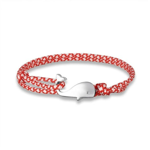 Discover Ocean Whale Bracelets With Nautical Rope - Tecwwa