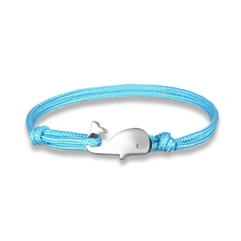 Discover Ocean Whale Bracelets With Nautical Rope - Tecwwa