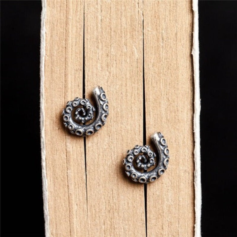Octopus 925 Sterling Silver Tentacles Retro Earrings – Ocean - Tecwwa