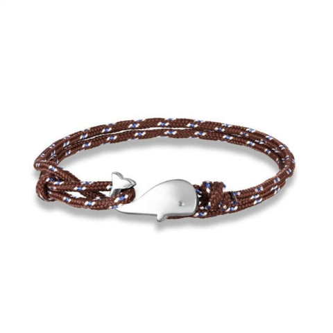 Discover Ocean Whale Bracelets With Nautical Rope - Tecwwa
