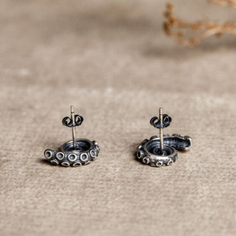 Octopus 925 Sterling Silver Tentacles Retro Earrings – Ocean - Tecwwa