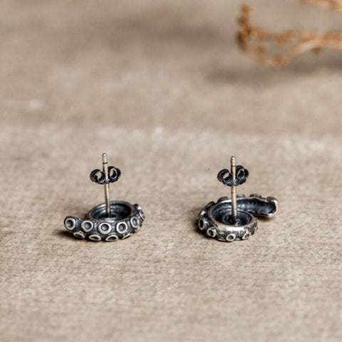Octopus 925 Sterling Silver Tentacles Retro Earrings – Ocean - Tecwwa