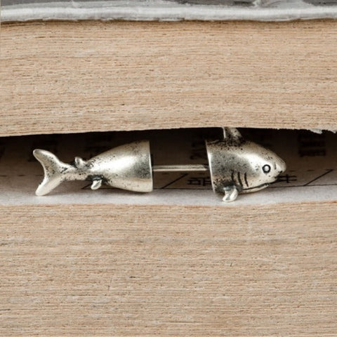 Shop Handmade Ocean Shark Stud Earrings - Tecwwa