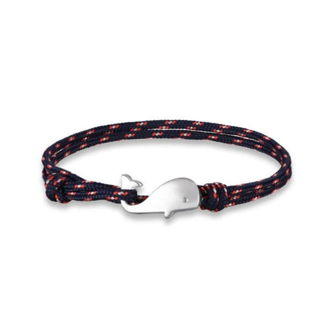 Discover Ocean Whale Bracelets With Nautical Rope - Tecwwa