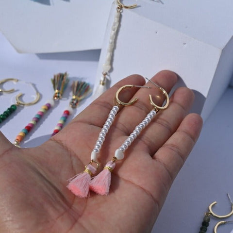 Buy Tassel Dangle Handmade Earrings for Women - Tecwwa