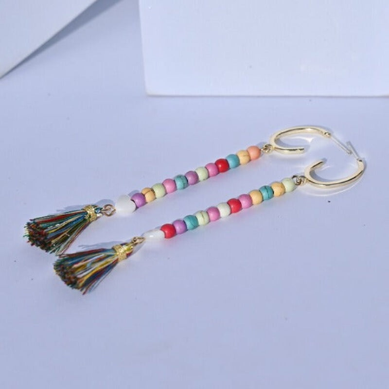 Buy Tassel Dangle Handmade Earrings for Women - Tecwwa