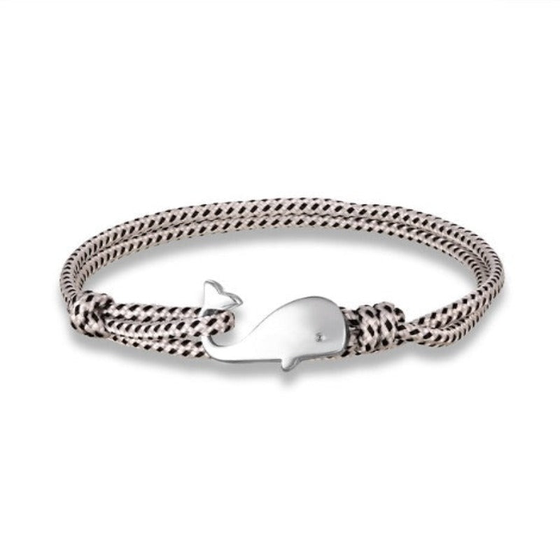 Discover Ocean Whale Bracelets With Nautical Rope - Tecwwa