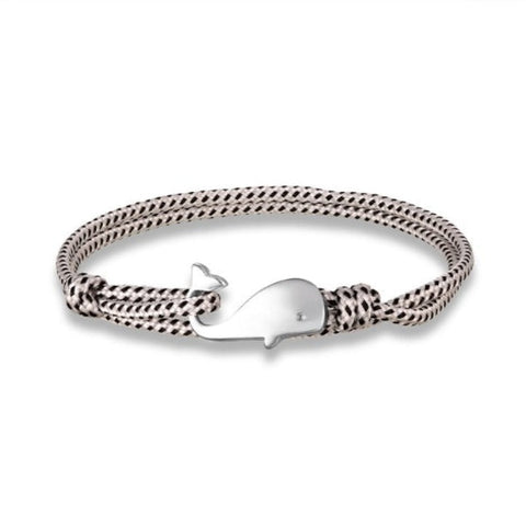 Discover Ocean Whale Bracelets With Nautical Rope - Tecwwa