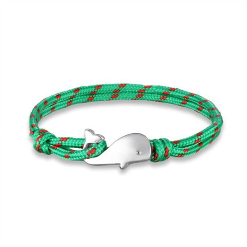 Discover Ocean Whale Bracelets With Nautical Rope - Tecwwa
