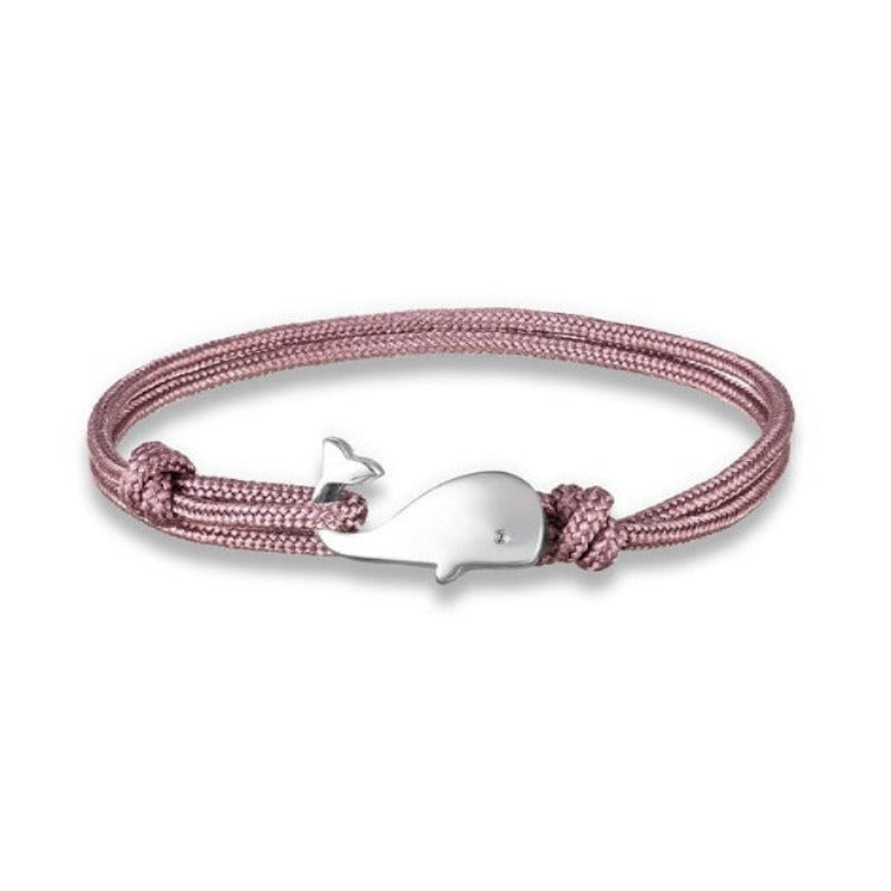 Discover Ocean Whale Bracelets With Nautical Rope - Tecwwa