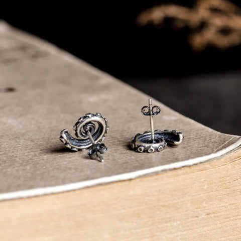 Octopus 925 Sterling Silver Tentacles Retro Earrings – Ocean - Tecwwa