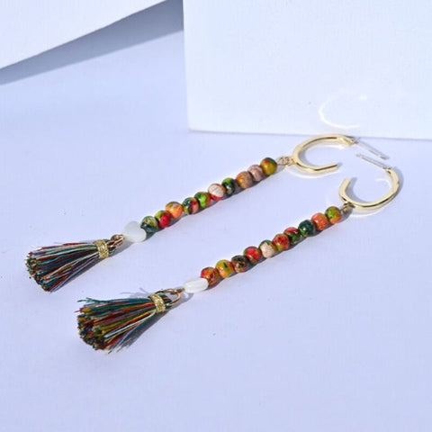 Buy Tassel Dangle Handmade Earrings for Women - Tecwwa