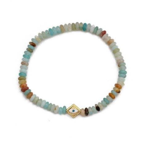 Evil Eye Natural Stone Bracelets  - Tecwwa