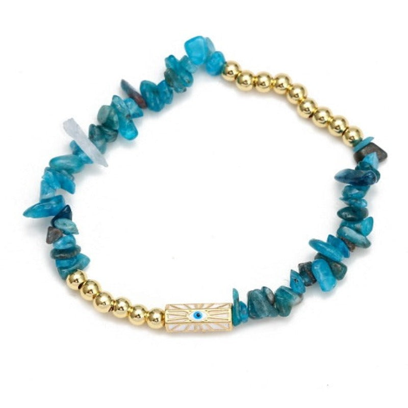 Evil Eye Natural Stone Bracelets  - Tecwwa
