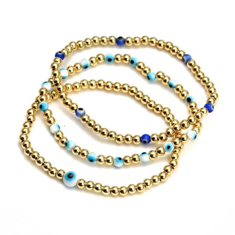 Evil Eye Natural Stone Bracelets  - Tecwwa