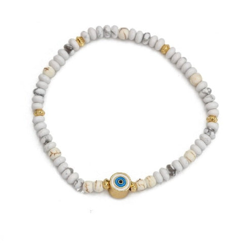 Evil Eye Natural Stone Bracelets  - Tecwwa