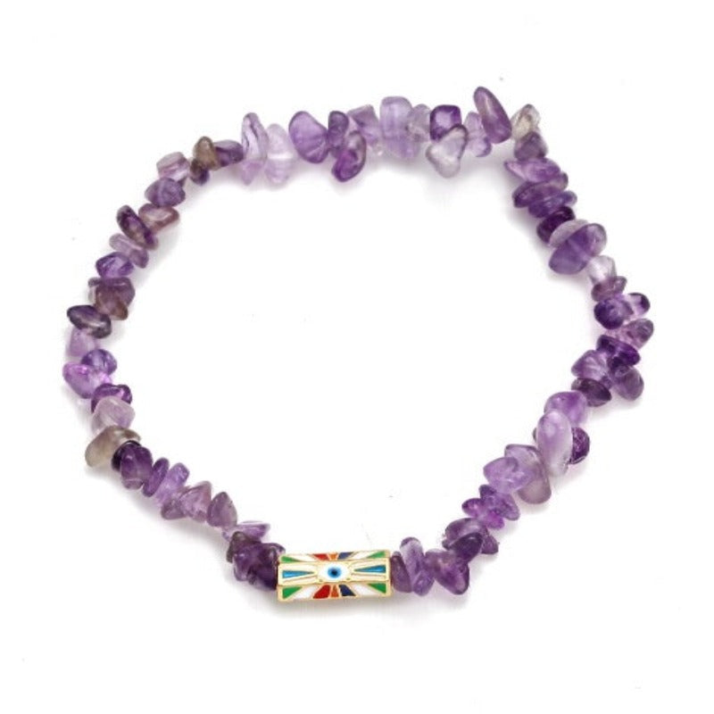Evil Eye Natural Stone Bracelets  - Tecwwa