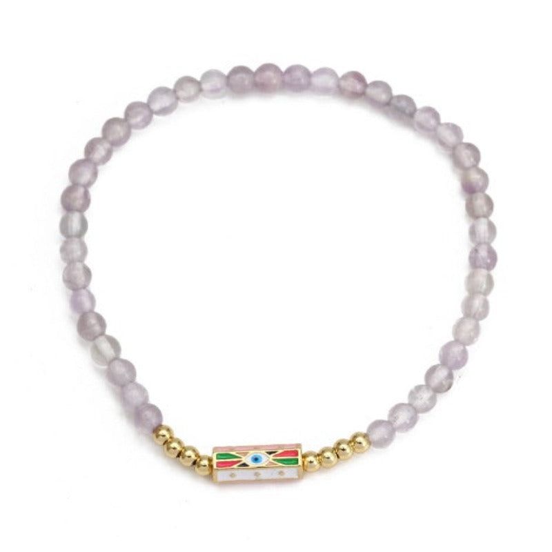 Evil Eye Natural Stone Bracelets  - Tecwwa