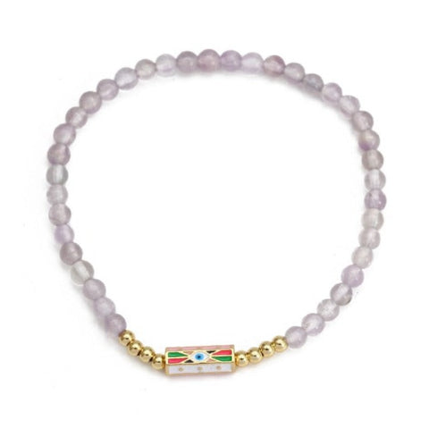 Evil Eye Natural Stone Bracelets  - Tecwwa