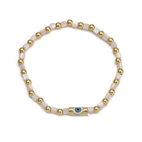 Evil Eye Natural Stone Bracelets  - Tecwwa
