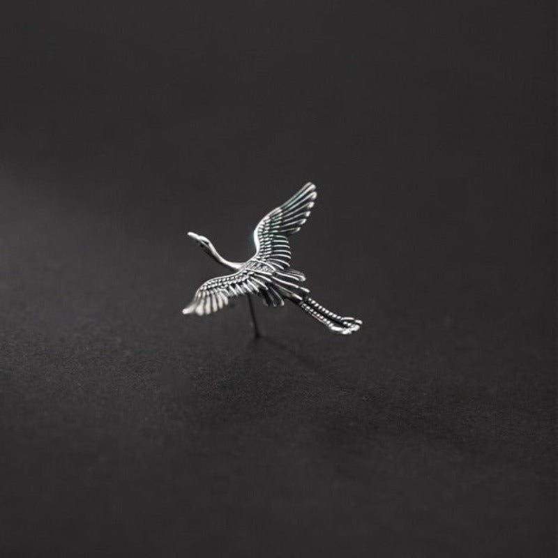 Check out our silver bird handmade earrings - Tecwwa