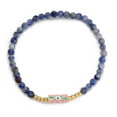 Evil Eye Natural Stone Bracelets  - Tecwwa