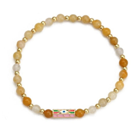 Evil Eye Natural Stone Bracelets  - Tecwwa