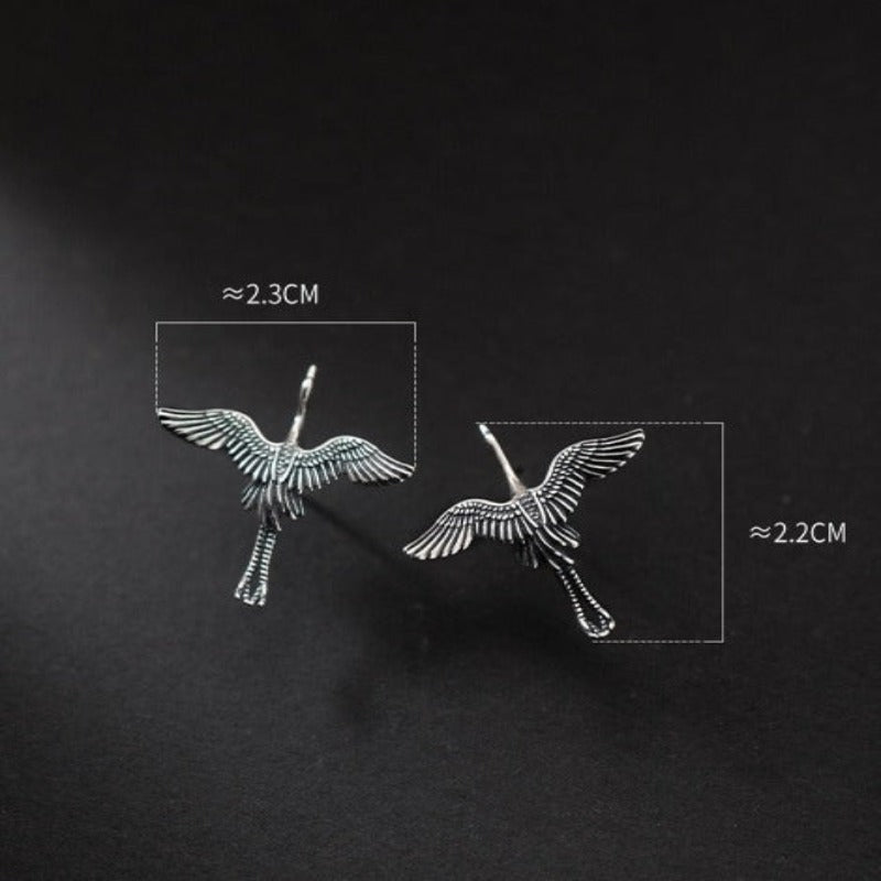 Check out our silver bird handmade earrings - Tecwwa
