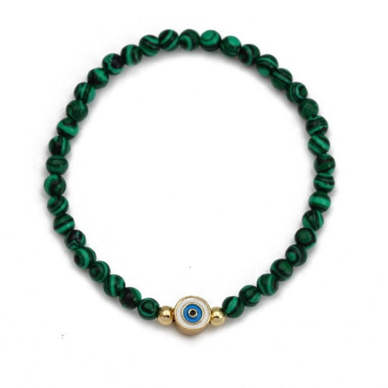 Evil Eye Natural Stone Bracelets  - Tecwwa