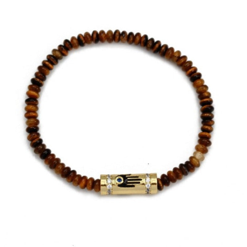 Evil Eye Natural Stone Bracelets  - Tecwwa