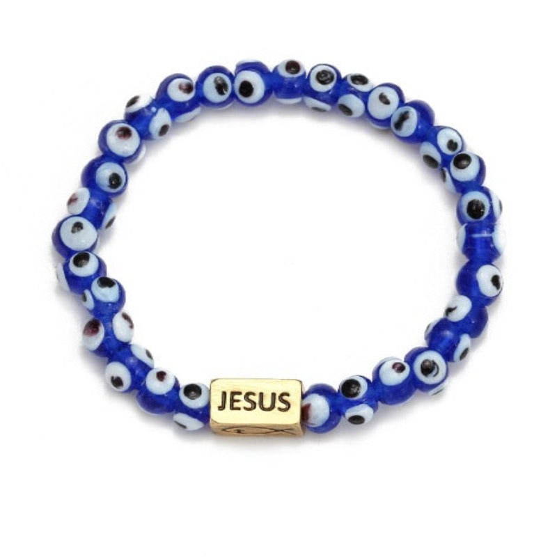 Evil Eye Natural Stone Bracelets  - Tecwwa