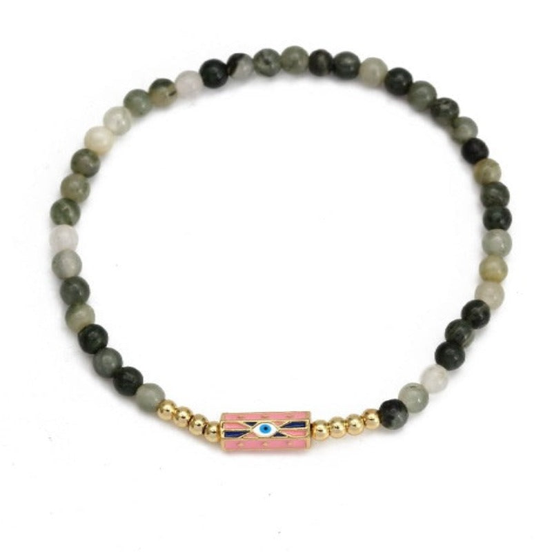Evil Eye Natural Stone Bracelets  - Tecwwa