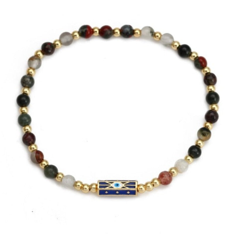 Evil Eye Natural Stone Bracelets  - Tecwwa