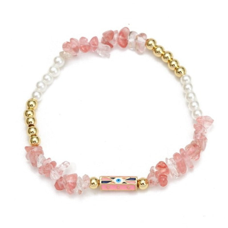 Evil Eye Natural Stone Bracelets  - Tecwwa