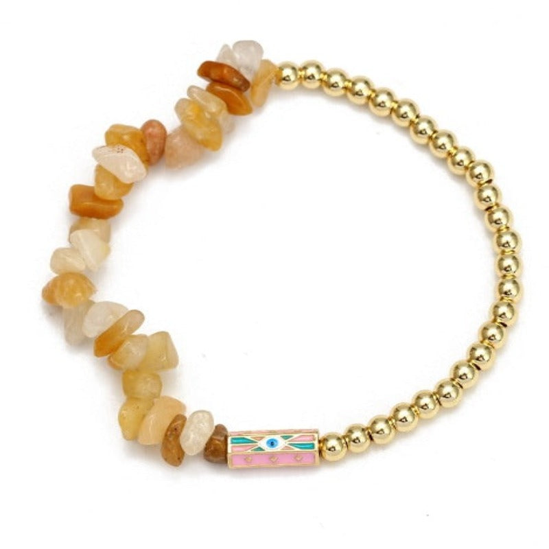 Evil Eye Natural Stone Bracelets  - Tecwwa