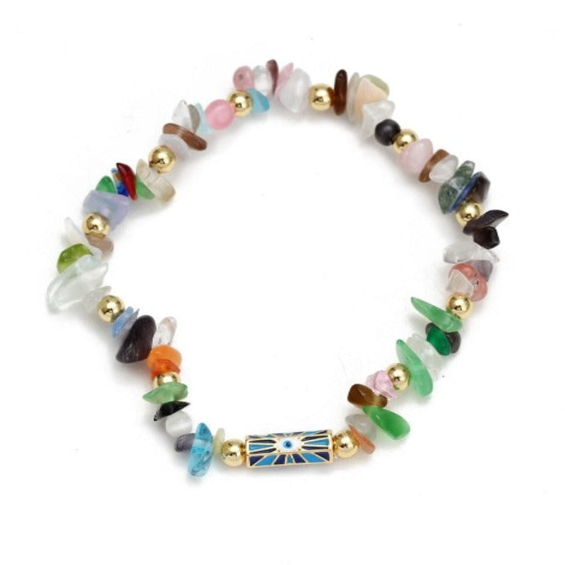 Evil Eye Natural Stone Bracelets  - Tecwwa