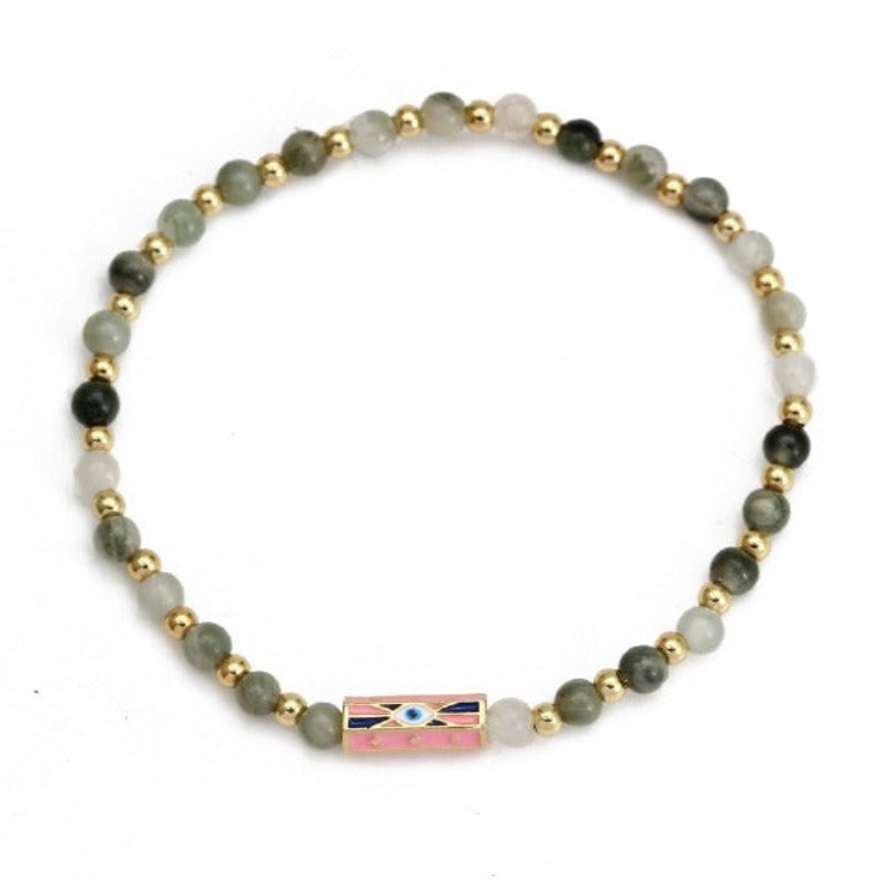 Evil Eye Natural Stone Bracelets  - Tecwwa