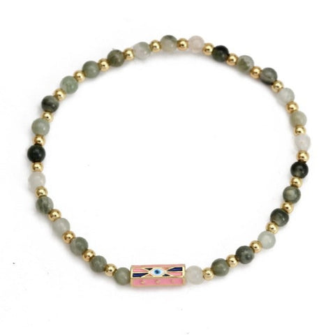 Evil Eye Natural Stone Bracelets  - Tecwwa